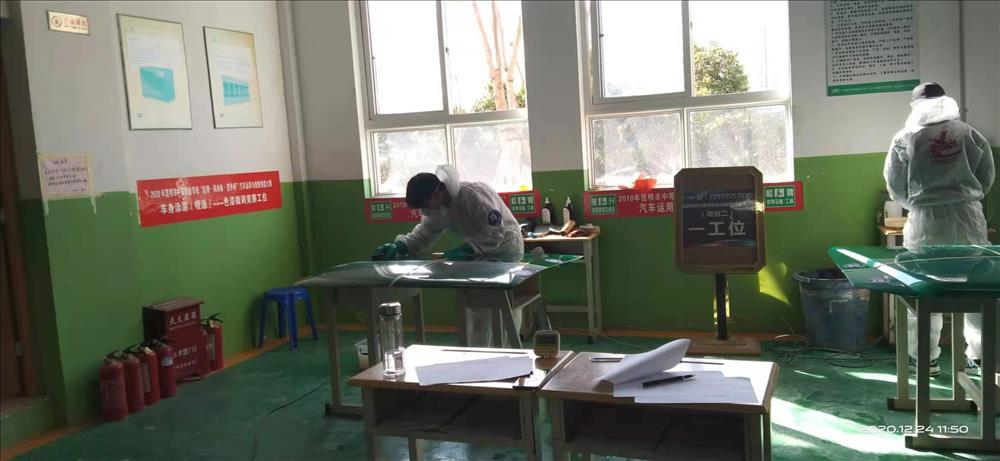 磨砺以须  严阵以待——园林汽修钣喷学子参加“1+X”认证考核